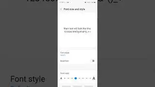 How To Change FONT SIZE  On Android