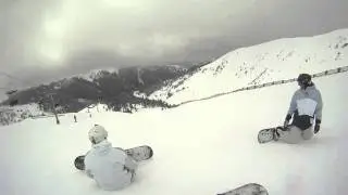 Snowboarding at Arapahoe Basin Colorado Montezuma Bowl