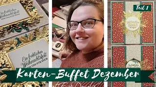 Weihnachtskarten mit GOLD - Bastelanleitung