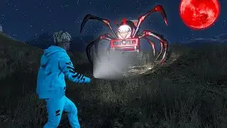 FRANKLIN FOUND CHOO CHOO CHARLES in GTA 5 with CHOP & BOB (GTA V Mods)