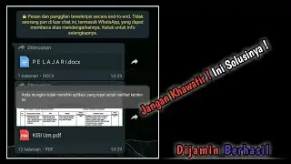 Cara Mengatasi Dokumen Tidak Dapat Dimuat || Semua Jenis Dokumen ... !