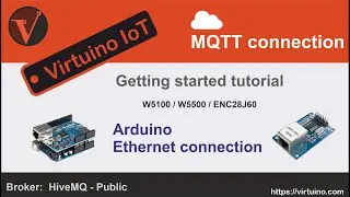 Virtuino IoT - Arduino Uno Ethernet MQTT gettting started tutorial