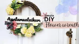 Cuma 100rb an Bikin Hiasan Flower Wreath Di Dinding, Dan Pintu Yang Aesthetic