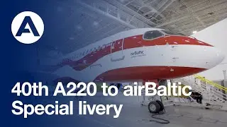 40th #A220 of @airbalticBT  with a special livery / 40e A220 d'airBaltic avec une livrée spéciale