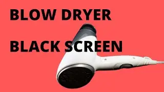Hair Dryer Relax Sound I Feel the warm air in your ears BLACK SCREEN
