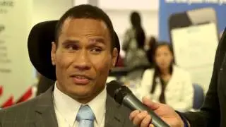 Mark Tonga at Pasifika Careers and Education Expo