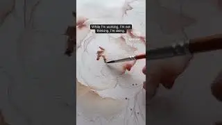 When I paint I don't think  #watercolor  #art #tipsandtricks