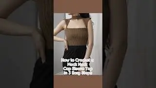 How to Crochet a Mock Neck Cap Sleeve Top in 3 Easy Steps #crochet #crochetpattern #crochettutorial
