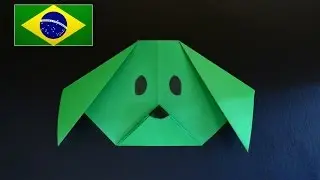 Origami Iniciante: Cabeça de Cachorro - Instruções em português