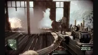 Небольшой показ местной разрушаемости Battlefield Bad Company 2 на примере 2 хибар