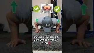 Proper chest push-ups 
