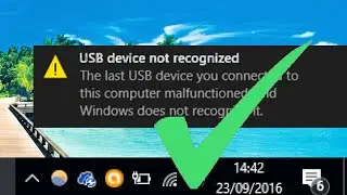 Solved! USB Device not Recognised - Windows 10