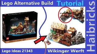 Tutorial: Lego Ideas Wikingerdorf / Viking Village (21343) - Wikinger Werft | Alternative Build