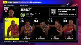 NBA 2K25: Complete Jordan Era Roster '91-'92 season