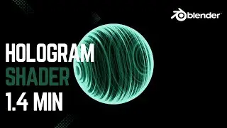 hologram shader in blender