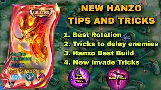 NEW HANZO TIPS AND TRICKS 2025!!🔥 ( New Hanzo Build and Emblem)