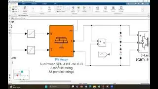 MATLAB simulation OF a 250 kW grid connected photovoltaic PV array