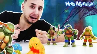 Папа Роб и ЧЕРЕПАШКИ НИНДЗЯ! Борьба с микробами!