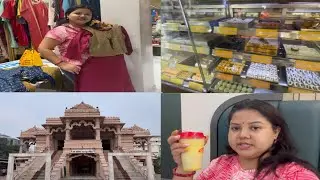 বিজয়ার মিষ্টি বিতরণ এবছর সুরাট থেকেই শুরু করলাম || Ebar sudhu kaj noi sathe kichu kenakata o korlam