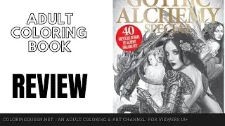Colouring Heaven - Gothic Alchemy Special Coloring Book Review - Alchemy England