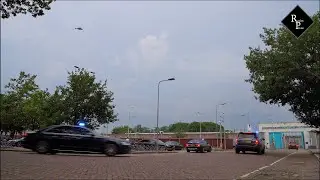 Verdachte(n) Marengo-proces komen na procesdag aan bij de EBI in Vught