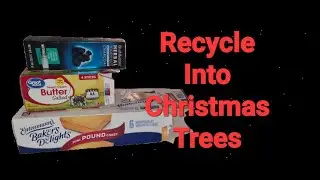 Tear Up Some Cardboard and Make A Christmas Tree - Recycle & Reuse
