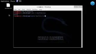 Creating a txt file using terminal the 