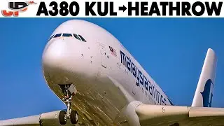 Airbus A380 Full Cockpit Flight Kuala Lumpur to London Heathrow | Malaysia Airlines
