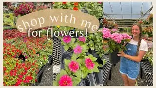 GARDEN SHOP WITH ME! garden center exploring & redoing our flower bed 🌸🪴