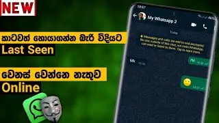WhatsApp Tips 01 | 2023 Sinhala| Last Seen Hide Trick | Dulen Tech Lk