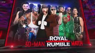 WWE Royal Rumble 2022 Official 30-Men Royal Rumble Match Card V1