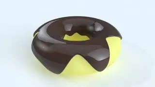 Donut Food 3D Modeling Practice Using AutoCAD