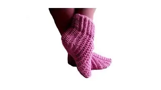 knitted slippers