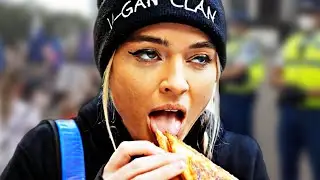 Crazy Vegan Activist Gets ARRESTED...