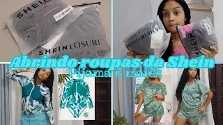 ABRINDO MINHAS ROUPAS DA SHEIN (MAIÔS E PIJAMAS)