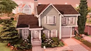 BASE GAME NEWCREST FAMILY HOUSE 🏡 The Sims 4 Speed Build | No CC