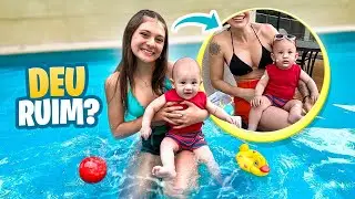 PRIMEIRO DIA DO MEU IRMÃO NA PISCINA!! - BIANKA
