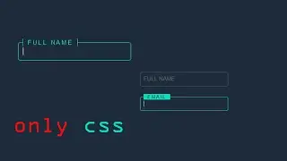 Input Field Text css Animation| Only CSS Floating Label