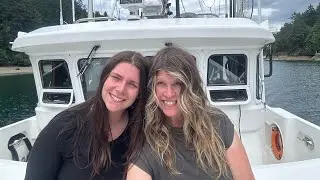 Out Of The Water She Goes!  Part 3 #nordhavn #marinelift #boatadventures