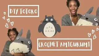 I DIY'd a GIANT Totoro pillow! How to crochet TOTORO | DIY Totoro Plushie | Crochet Pattern