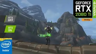 World of Warcraft Ray Tracing Shadowlands : RTX 2080Ti 12GB | Raytracing ON vs OFF Clips Comparison