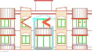Elevation image in auto cad