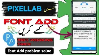 How to add custom fonts in pixelLab/pixellabe tutorial