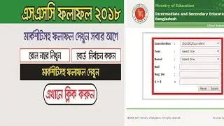 SSC result 2018 | ssc result 2017 dhaka board mark sheet |  education board result 2018