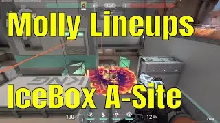 VALORANT - Brimstone - Post Plant Molly Lineups for IceBox -A Site