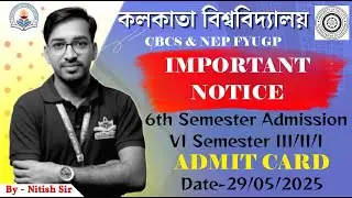 CU Notice||BA/B.Sc./B.Com||29-05/2025||Activity Schedule||By-Nitish Sir||#CU Major/Minor/CBCS
