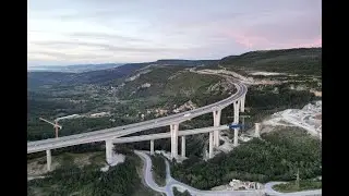 Gabrovica Viaduct construction site, October 2023