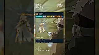 KAKASHI SAW MINATO SENSEI IN NARUTO 🌀🔥