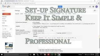 G Suite (Google Business Apps for Education) Hirsch Academy Setup Gmail Signature And Image