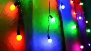 Гирлянда светодиодная бахрома Шарики